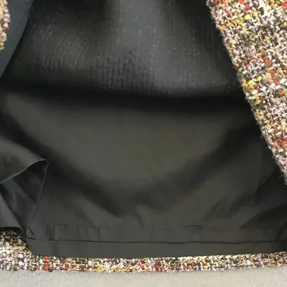 New Loft Tweed Pocket Skirt Plaid‎ Mini size 2 - Picture 7 of 12